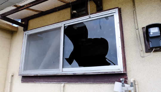お客様の声・防犯ガラス交換・