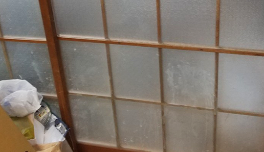 お客様の声・障子ガラス交換